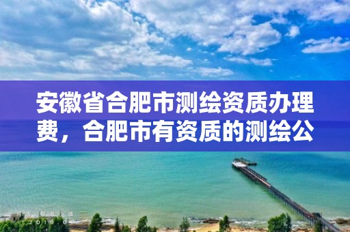 安徽省合肥市测绘资质办理费，合肥市有资质的测绘公司