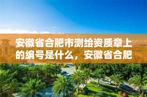 安徽省合肥市测绘资质章上的编号是什么，安徽省合肥市测绘资质章上的编号是什么意思