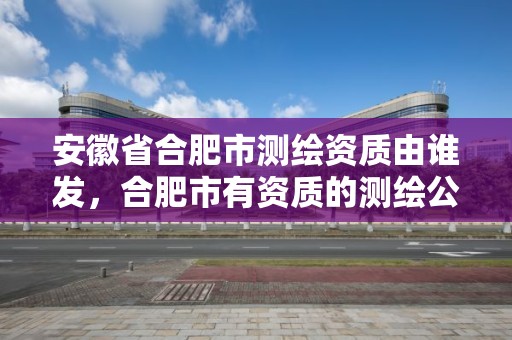 安徽省合肥市测绘资质由谁发，合肥市有资质的测绘公司