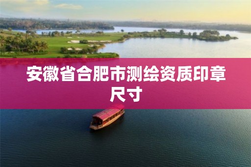 安徽省合肥市测绘资质印章尺寸