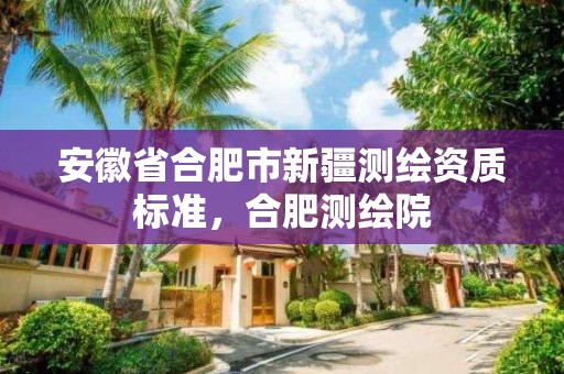 安徽省合肥市新疆测绘资质标准，合肥测绘院