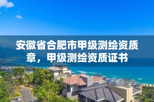 安徽省合肥市甲级测绘资质章，甲级测绘资质证书