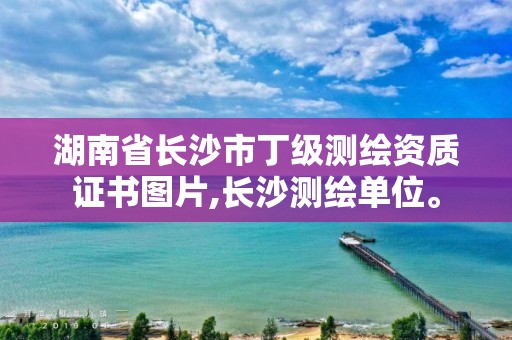 湖南省长沙市丁级测绘资质证书图片,长沙测绘单位。