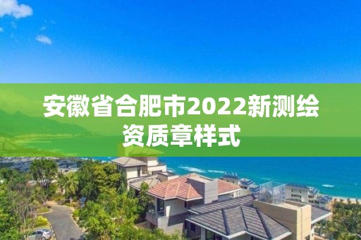 安徽省合肥市2022新测绘资质章样式