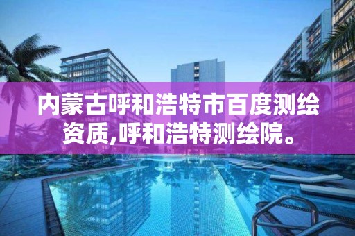 内蒙古呼和浩特市百度测绘资质,呼和浩特测绘院。