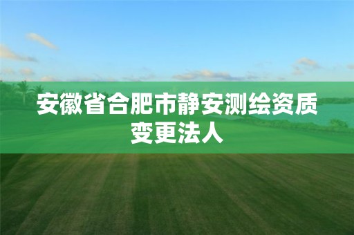 安徽省合肥市静安测绘资质变更法人