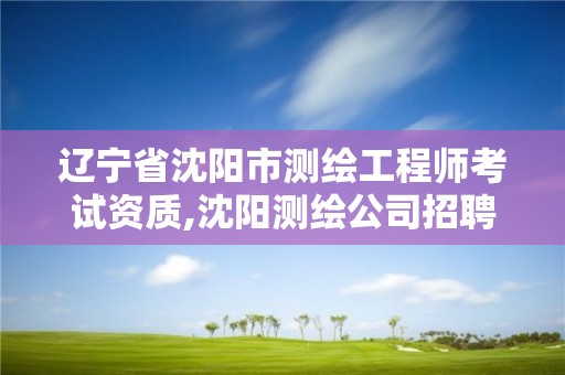 辽宁省沈阳市测绘工程师考试资质,沈阳测绘公司招聘。