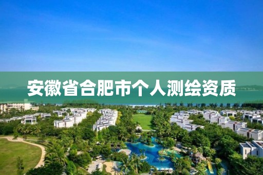 安徽省合肥市个人测绘资质