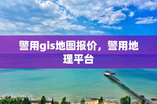 警用gis地图报价，警用地理平台