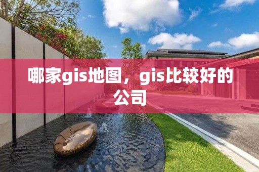 哪家gis地图，gis比较好的公司