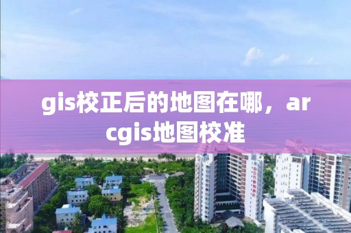 gis校正后的地图在哪，arcgis地图校准