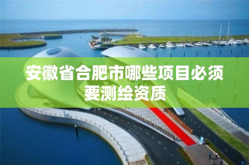 安徽省合肥市哪些项目必须要测绘资质