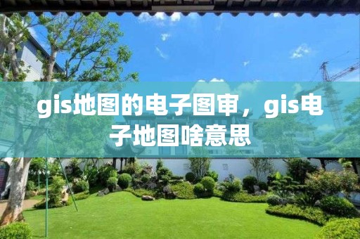 gis地图的电子图审，gis电子地图啥意思