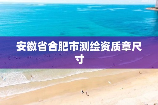 安徽省合肥市测绘资质章尺寸