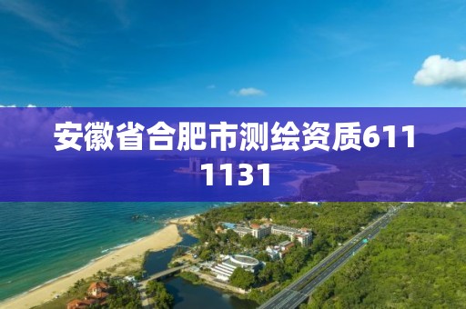 安徽省合肥市测绘资质6111131