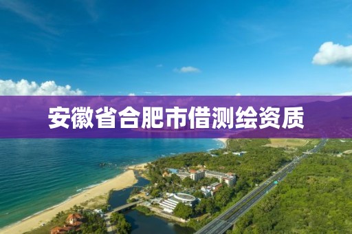 安徽省合肥市借测绘资质