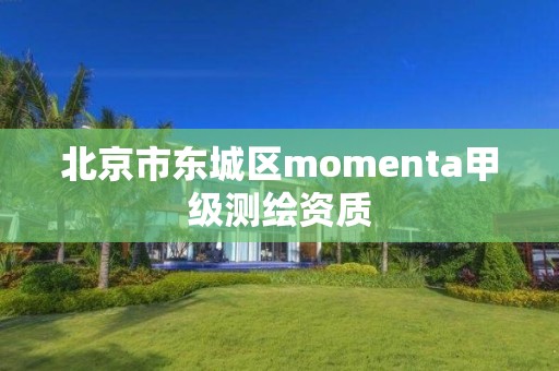 北京市东城区momenta甲级测绘资质