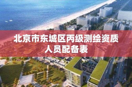 北京市东城区丙级测绘资质人员配备表