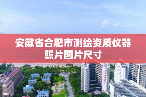 安徽省合肥市测绘资质仪器照片图片尺寸