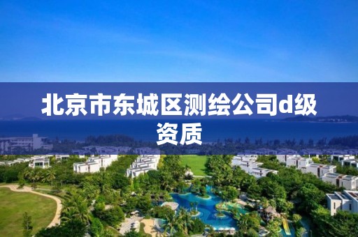 北京市东城区测绘公司d级资质