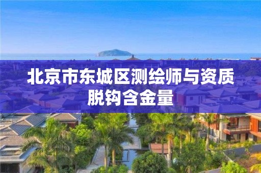 北京市东城区测绘师与资质脱钩含金量