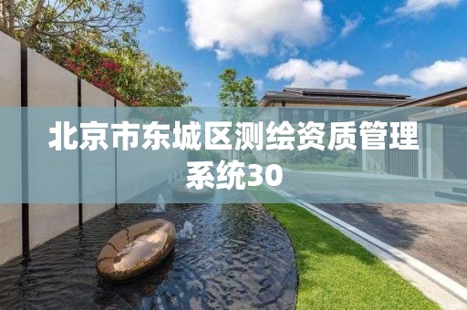 北京市东城区测绘资质管理系统30