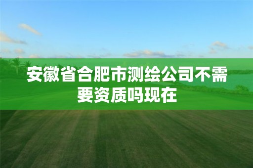 安徽省合肥市测绘公司不需要资质吗现在