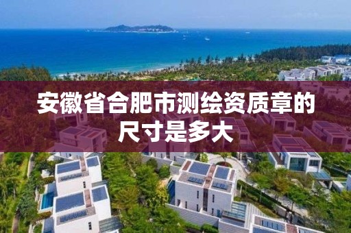 安徽省合肥市测绘资质章的尺寸是多大