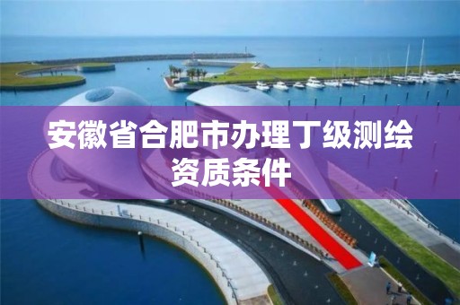 安徽省合肥市办理丁级测绘资质条件