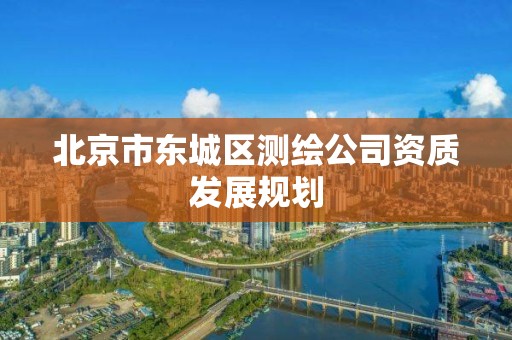 北京市东城区测绘公司资质发展规划