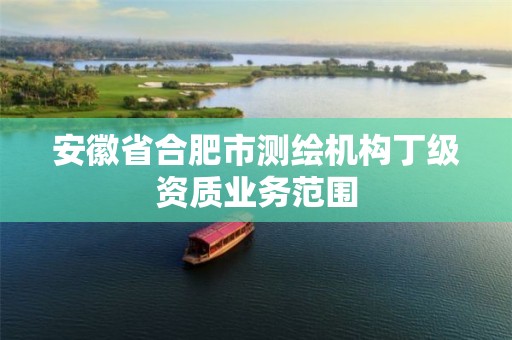 安徽省合肥市测绘机构丁级资质业务范围