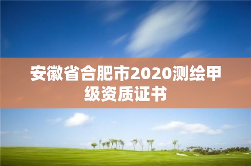 安徽省合肥市2020测绘甲级资质证书