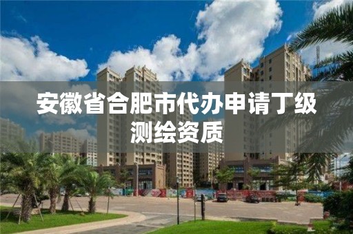 安徽省合肥市代办申请丁级测绘资质