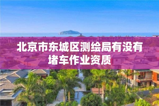 北京市东城区测绘局有没有堵车作业资质