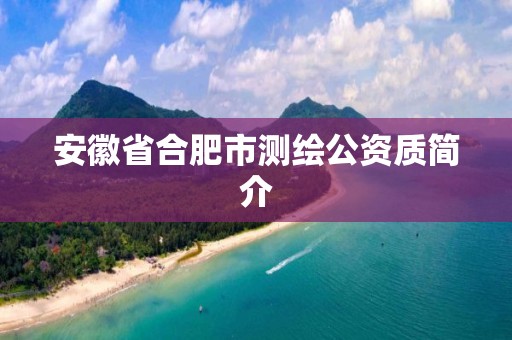 安徽省合肥市测绘公资质简介