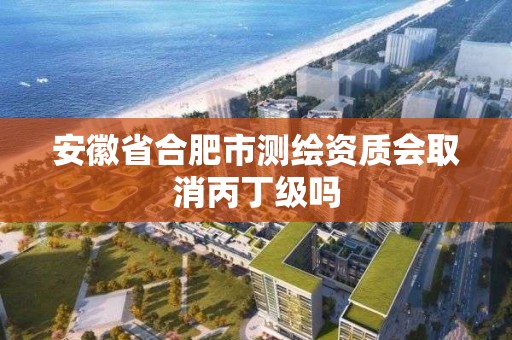 安徽省合肥市测绘资质会取消丙丁级吗