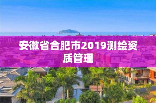 安徽省合肥市2019测绘资质管理