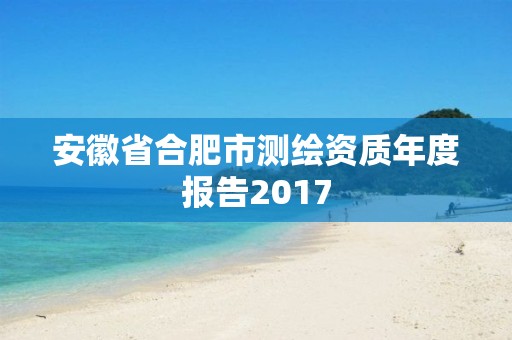 安徽省合肥市测绘资质年度报告2017