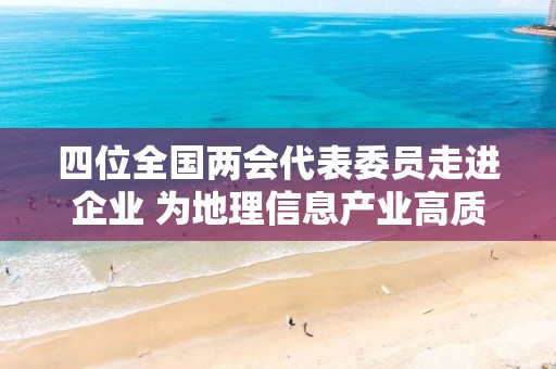 四位全国两会代表委员走进企业 为地理信息产业高质量发展出谋划策