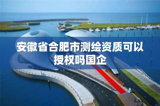 安徽省合肥市测绘资质可以授权吗国企