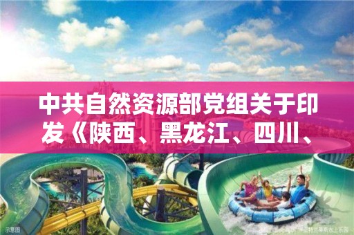 中共自然资源部党组关于印发《陕西、黑龙江、四川、海南测绘地理信息局职能配置、内设机构和人员编制规定》的通知