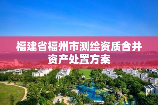 福建省福州市测绘资质合并资产处置方案