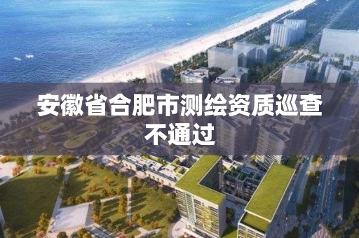 安徽省合肥市测绘资质巡查不通过