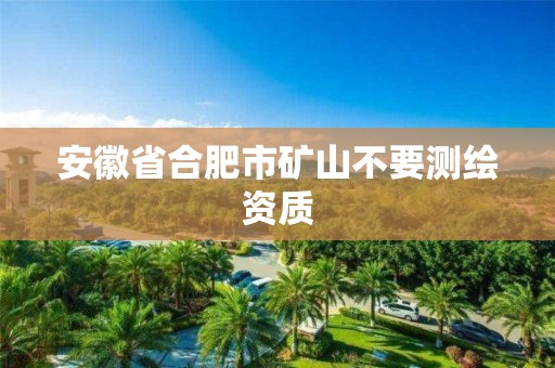 安徽省合肥市矿山不要测绘资质