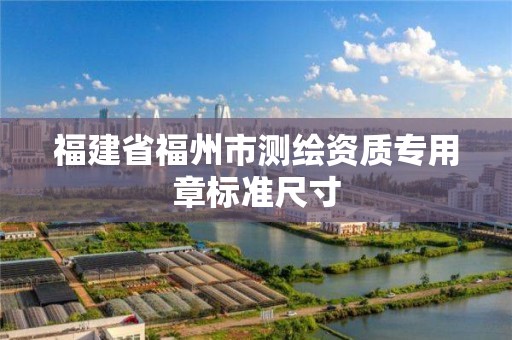 福建省福州市测绘资质专用章标准尺寸