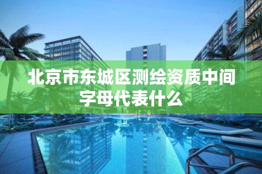 北京市东城区测绘资质中间字母代表什么