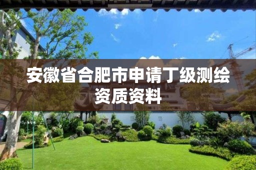 安徽省合肥市申请丁级测绘资质资料