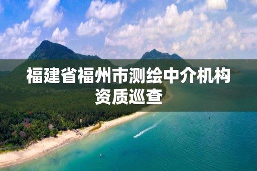 福建省福州市测绘中介机构资质巡查