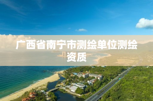 广西省南宁市测绘单位测绘资质