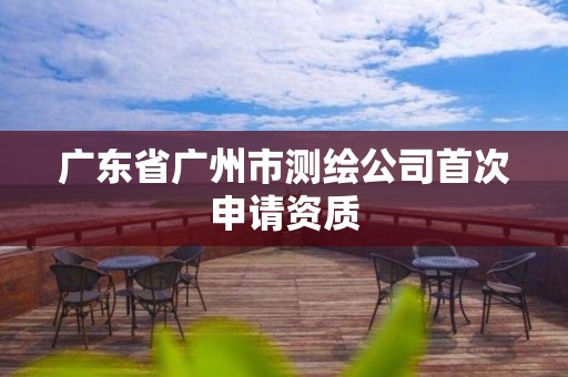 广东省广州市测绘公司首次申请资质